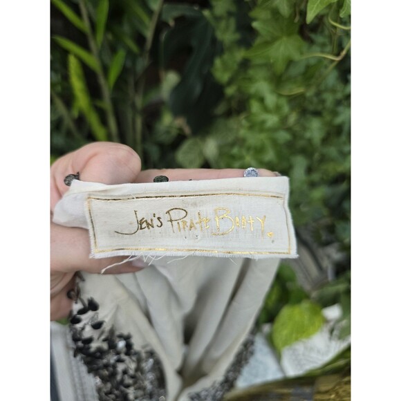 Jen's Pirate Booty Dress Womens P/S Gray Silver Metallic - Picture 8 of 9